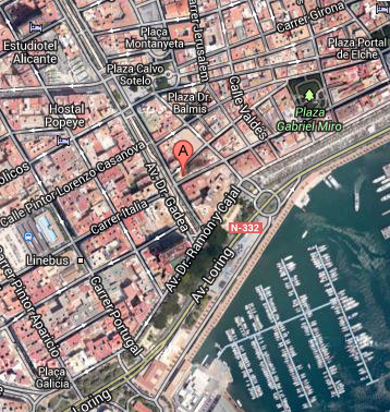 Mapa Fundación CV Alicante